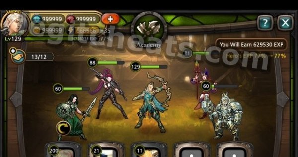 Heroes of Atlan. ЧИТ на алмазы и монеты.