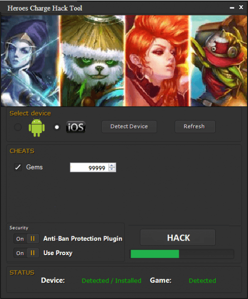 взломанный Heroes Charge