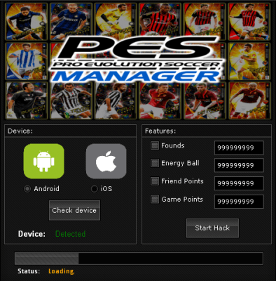 ВЗЛОМ PES MANAGER. ЧИТ на деньги, энергию и очки.