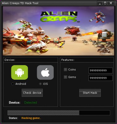 ВЗЛОМ Alien Creeps TD. ЧИТ на монеты и кристаллы.