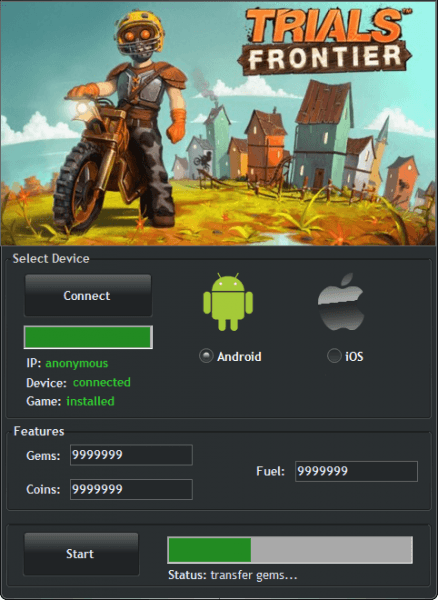 Чит на Trials Frontier