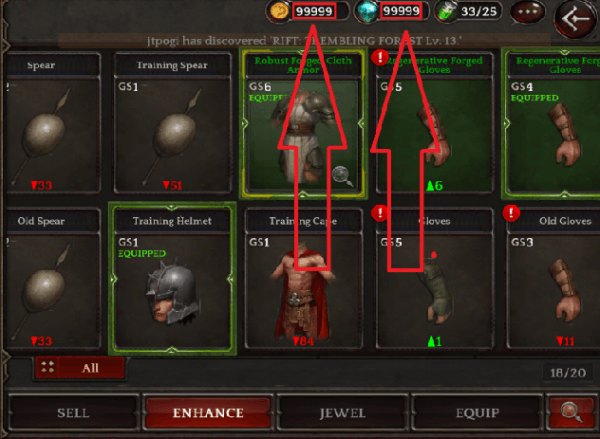 ВЗЛОМ Darkness Reborn. ЧИТ на золото и соль.