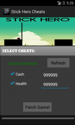 ВЗЛОМ Stick Hero. ЧИТ на деньги и жизни.