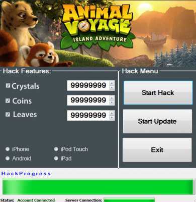 ВЗЛОМ Animal Voyage: Island Adventure. ЧИТ на кристаллы и монеты.