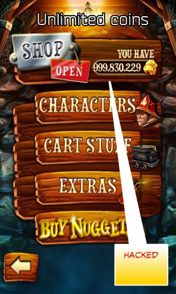 ВЗЛОМ Rail Rush. ЧИТ на золотые самородки.