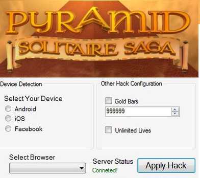 ВЗЛОМ Pyramid Solitaire Saga. ЧИТ на золотые слитки и жизни.
