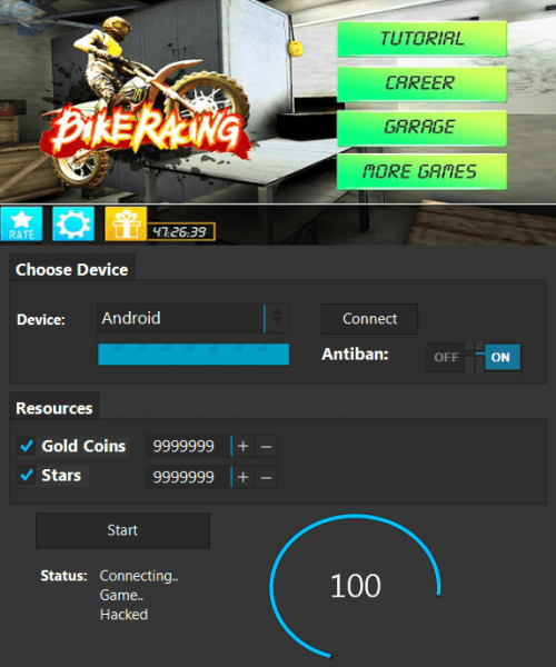 ВЗЛОМ Bike Racing 3D. ЧИТ на монеты и звезды.