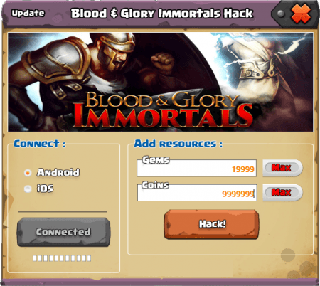 взлом BLOOD & GLORY: IMMORTALS. ЧИТ