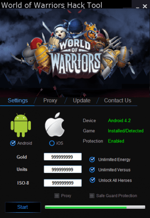 ВЗЛОМ WORLD OF WARRIORS. ЧИТ на золото и чемпионов.