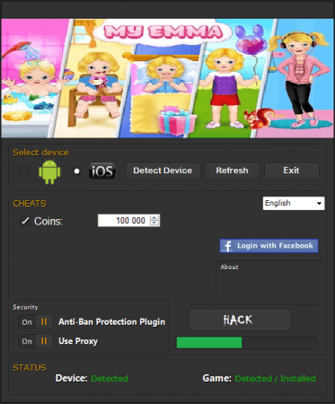 ВЗЛОМ My Emma - Моя Эмма. ЧИТ на монеты.