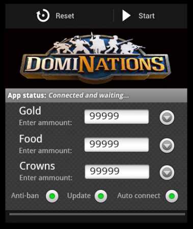 взлом корон DomiNations