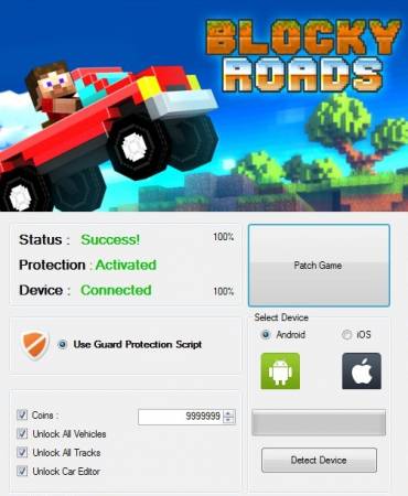 ВЗЛОМ Blocky Roads. ЧИТ на золотые монеты.