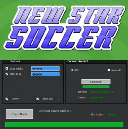 ВЗЛОМ New Star Soccer. ЧИТ на звезды, ресурсы.