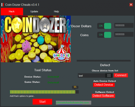 ВЗЛОМ Coin Dozer - Free Prizes! ЧИТ на монеты и доллары.
