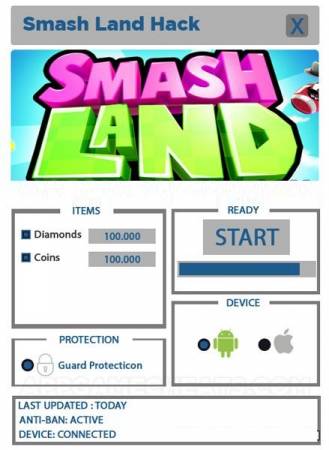 ВЗЛОМ Smash Land. ЧИN на монетки и кристаллы.