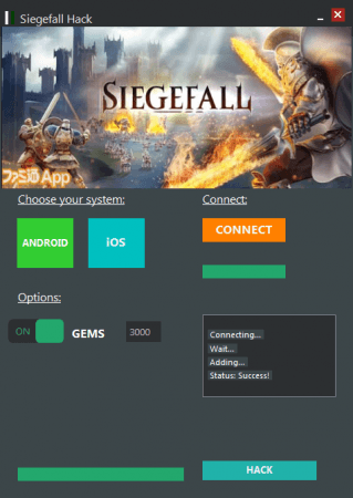 ЧИТ Осада - Siegefall. ВЗЛОМ на золото и ресуры.