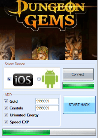 ВЗЛОМ Dungeon Gems - Сокровища Подземелий. ЧИТ на золото и кристаллы.	