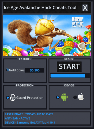 ВЗЛОМ Ice Age Avalanche - Ледниковый период: Лавина. ЧИТ на золотые монетки, камни, жизни.