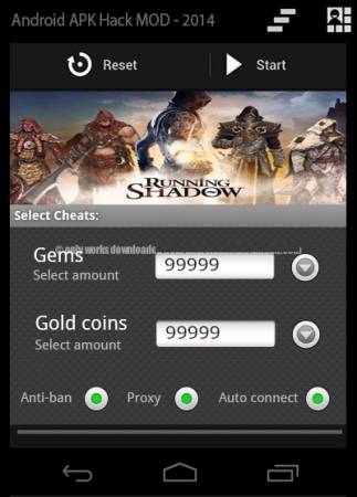 ВЗЛОМ Running Shadow. ЧИТ на золото, кристаллы, рубины.
