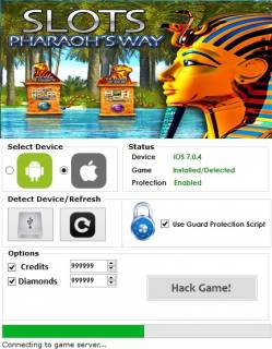 ВЗЛОМ Slots Pharaoh’s Way. ЧИТ на кристаллы, ресурсы.