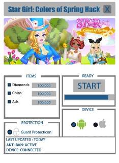 ВЗЛОМ Star Girl: Colors of Spring (Цвета весны). ЧИТ на кристаллы, монетки.