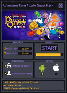 ВЗЛОМ Adventure Time Puzzle Quest. ЧИТ на магический порошок, геройская монетка.
