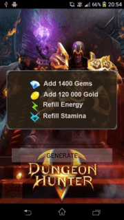ВЗЛОМ Dungeon Hunter 5. ЧИТ на золото, кристаллы.	
