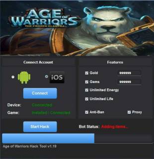 ВЗЛОМ Age Of Warriors. ЧИТ на золото и кристаллы.	