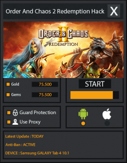 ВЗЛОМ Order & Chaos 2: Искупление. ЧИТ на золото и кристаллы.