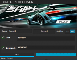 ВЗЛОМ Perfect Shift. ЧИТ на деньги и алмазы.
