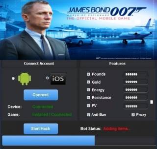 ВЗЛОМ James Bond World of Espionage. ЧИТ на золото и ресурсы.