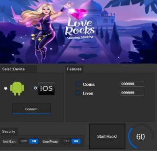 ВЗЛОМ Love Rocks Shakira. ЧИТ на золотые монеты и жизни.