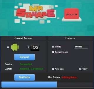 ВЗЛОМ Mr. Square. ЧИТ на золотые монеты.