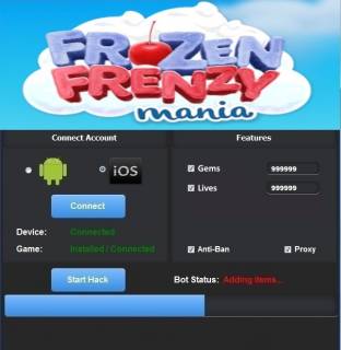 ВЗЛОМ Frozen Frenzy Mania - Морозная охота. ЧИТ на кристаллы.