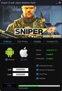 взлом SNIPER X WITH JASON STATHAM