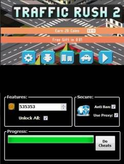 ВЗЛОМ Traffic Rush 2. ЧИТ на золотые монеты.