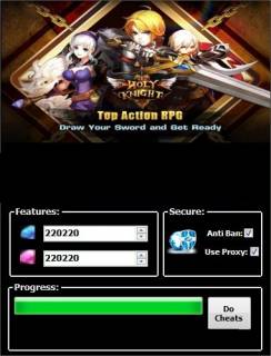 ВЗЛОМ Holy Knight. ЧИТ на кристаллы.