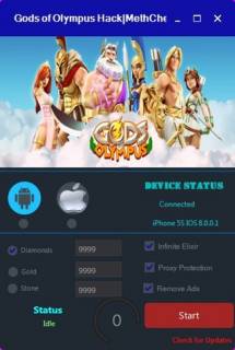 ВЗЛОМ Gods of Olympus. ЧИТ на золотые монеты и алмазы.