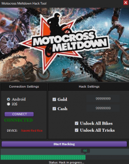 Чит на MOTOCROSS MELTDOWN