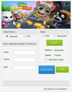 ЧИТ Talking Tom Gold Run