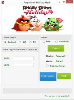 ЧИТ Angry Birds Holiday