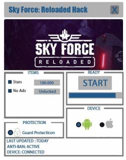 Чит Sky Force Reloaded