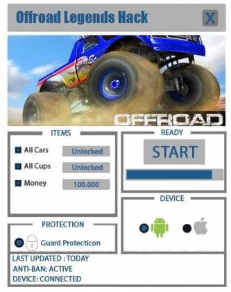 Чит Offroad Legends