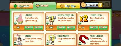 Взломанная SpongeBob Diner Dash
