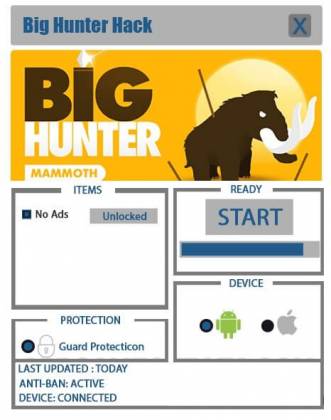 Чит для Big Hunter