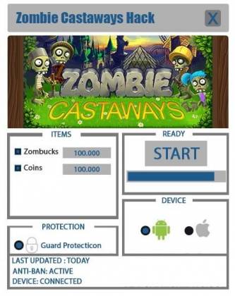 Чит для Zombie Castaways