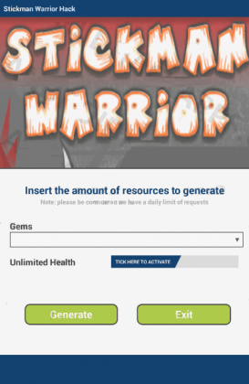 Чит для Stickman Warriors