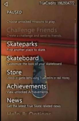 Взломанная True Skate