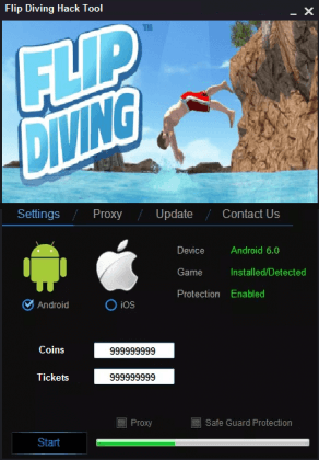 Чит для Flip Diving
