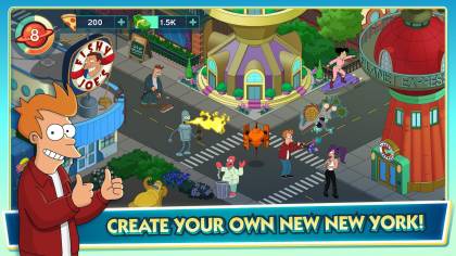 Хорошо проработанная версия игры Futurama: Worlds of Tomorrow с установленными модами